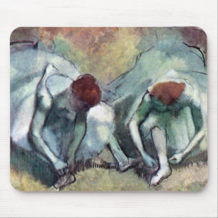 Edgar Degas - Balettdansare som knyter skor Musmatta