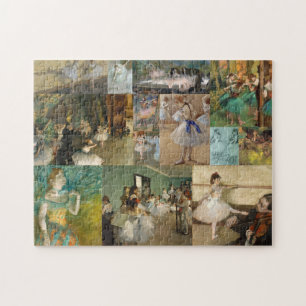 Edgar Degas balettdansörmålningar och teckningar Pussel