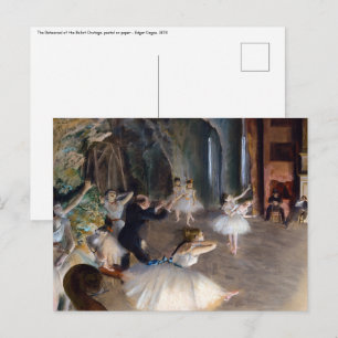Edgar Degas - Baletten repeterar på scenen Vykort