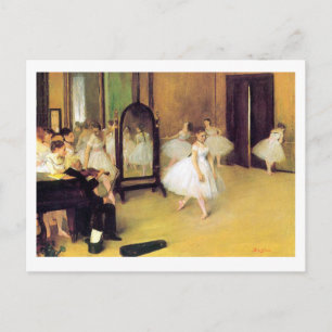 Edgar Degas Balettklassen Nytt Adress Meddelande Vykort