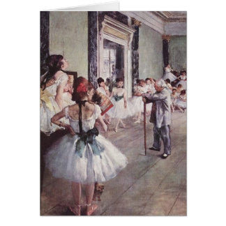 Edgar Degas balettkurs Hälsningskort