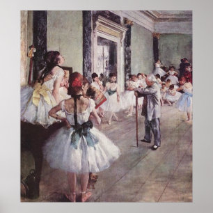 Edgar Degas balettkurs Poster