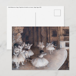 Edgar Degas - Balettrepetition på scenen Vykort