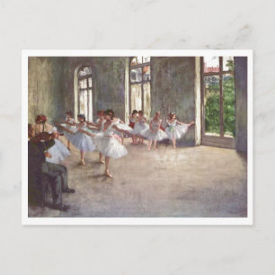 Edgar Degas - balettrepetitionen klassificerar Vykort