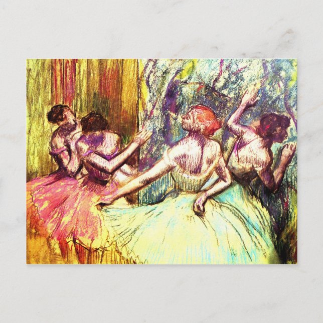 Edgar Degas Ballerina Fine Art Vykort (Framsida)