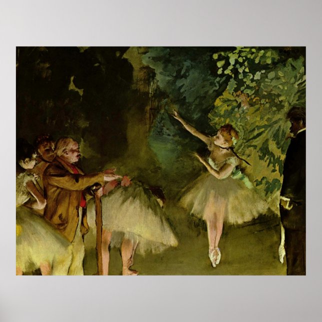 Edgar Degas - Ballet 1875 Dancer Dance Girl tutu Poster (Framsidan)