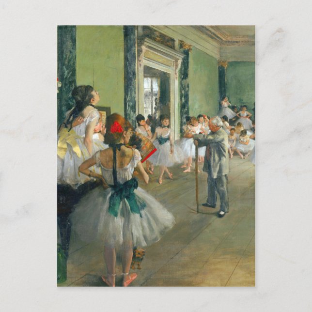 Edgar Degas - Ballet Class Vykort (Framsida)