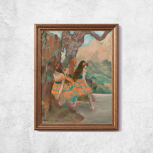 Edgar Degas Ballet Dancers Old Berömd Art Wall Poster