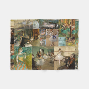Edgar Degas Ballet Dancers Paintings och Teckning Fleecefilt