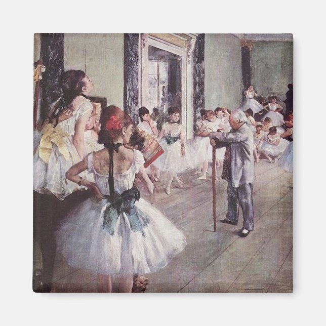Edgar Degas Ballet Lesson Magnet (Framsidan)