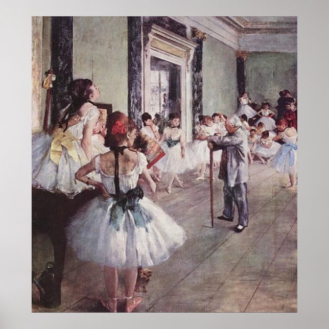 Edgar Degas Ballet Lesson Poster (Framsidan)