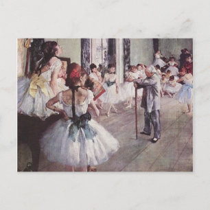 Edgar Degas Ballet Lesson Vykort