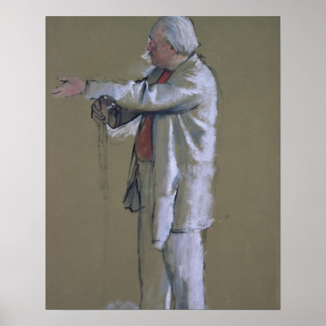 Edgar Degas | Ballet Master, 1875 (pastel) Poster (Framsidan)