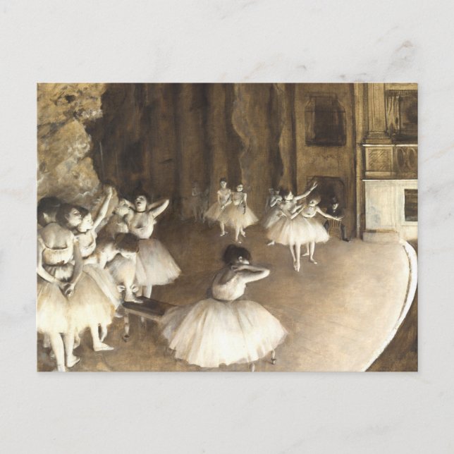Edgar Degas | Ballet Rehearsal | Ny adress Meddelande Vykort (Framsida)