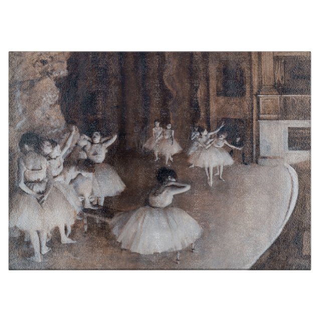 Edgar Degas - Ballet Rehearsal på Stage (Framsidan)