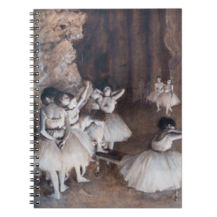 Edgar Degas - Ballet Rehearsal på Stage Anteckningsbok