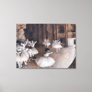 Edgar Degas - Ballet Rehearsal på Stage Canvastryck