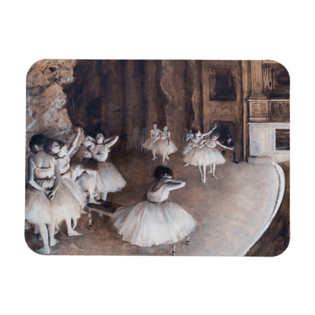 Edgar Degas - Ballet Rehearsal på Stage Magnet (Horisontell)