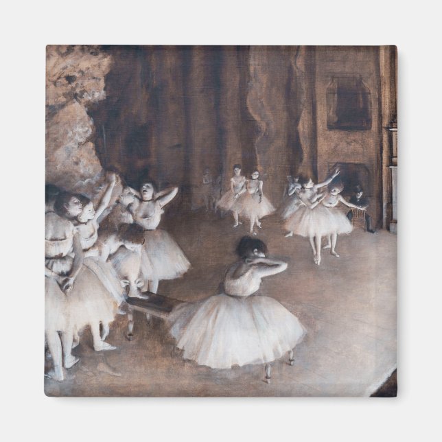 Edgar Degas - Ballet Rehearsal på Stage Magnet (Framsidan)