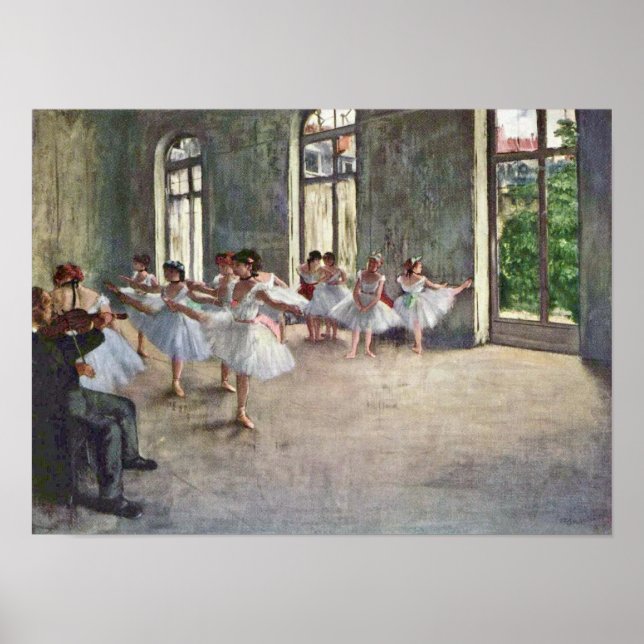 Edgar Degas - Ballet rehearsal Poster (Framsidan)