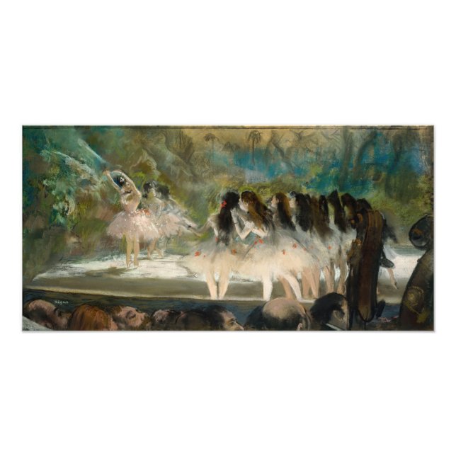 Edgar Degas - Ballet vid Paris Opera Fototryck (Framsidan)