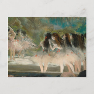 Edgar Degas - Ballet vid Paris Opéra Helg Vykort