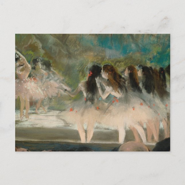 Edgar Degas - Ballet vid Paris Opéra Helg Vykort (Framsida)