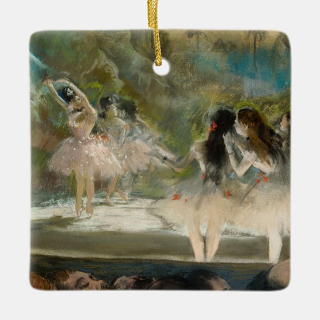 Edgar Degas - Ballet vid Paris Opera Julgransprydnad Keramik (Framsida)
