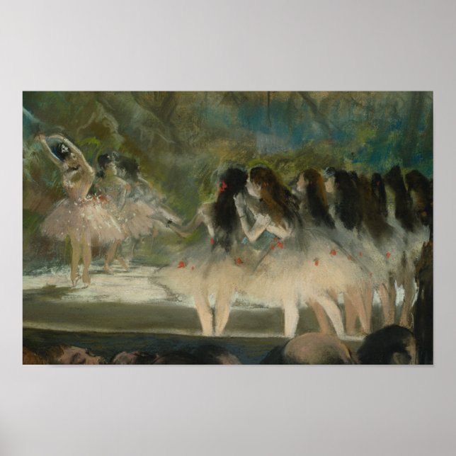 Edgar Degas - Ballet vid Paris Opera Poster (Framsidan)