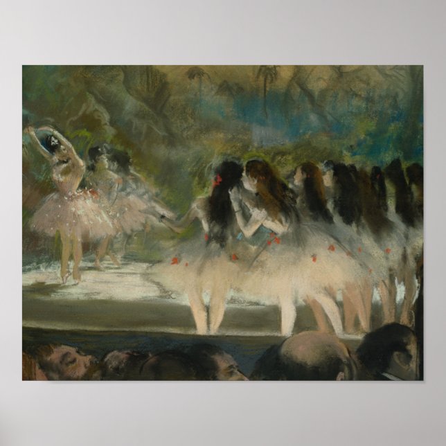 Edgar Degas - Ballet vid Paris Opera Poster (Framsidan)