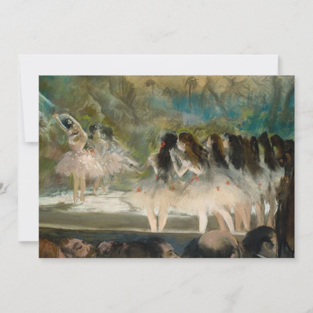 Edgar Degas - Ballet vid Paris Opera Tack Kort (Framsida)