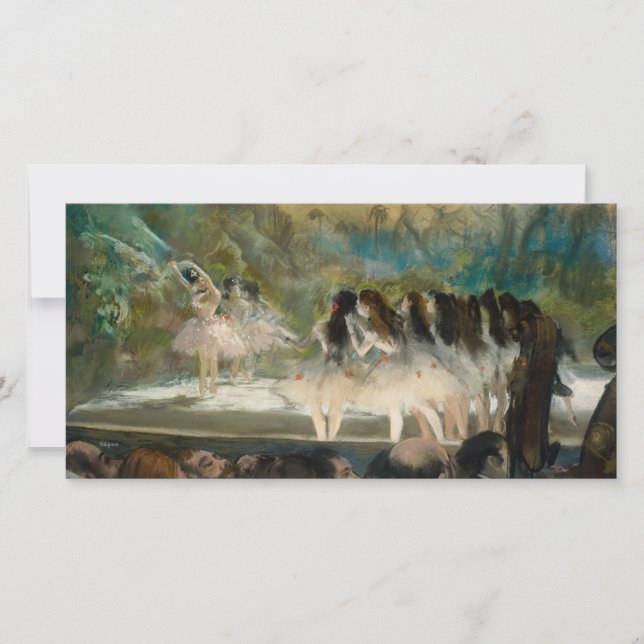 Edgar Degas - Ballet vid Paris Opera Tack Kort (Framsida)