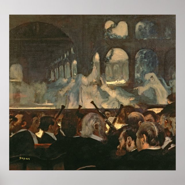 Edgar Degas | Balletscen, Meyeröls opera Poster (Framsidan)