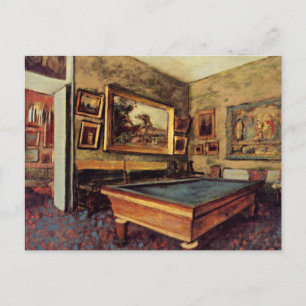 Edgar Degas, Biljardrummet Vykort