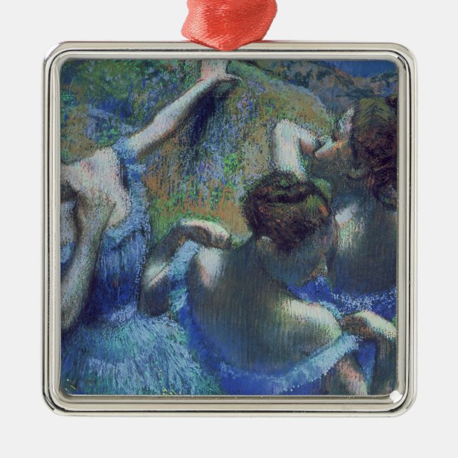 Edgar Degas| Blå dansare, c.1899 Julgransprydnad Metall (Framsidan)