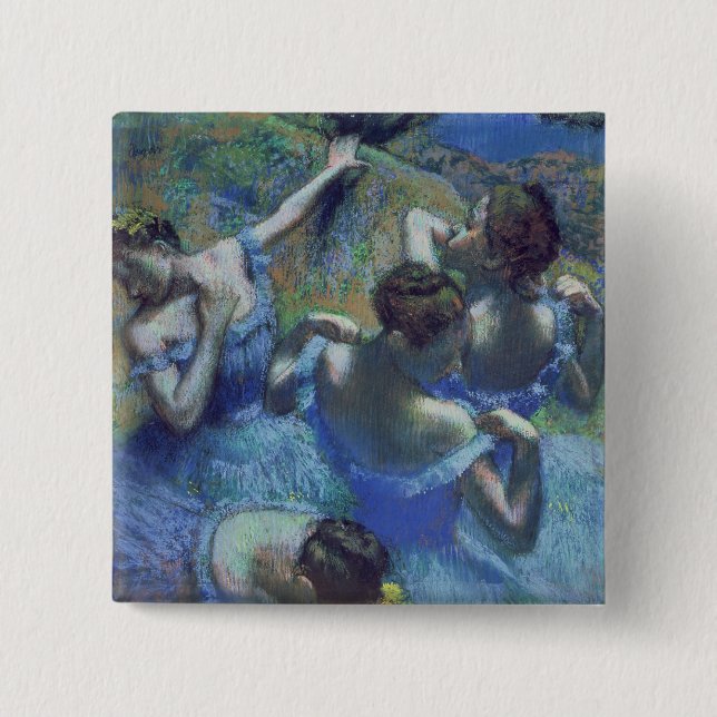 Edgar Degas| Blå dansare, c.1899 Knapp (Framsida)