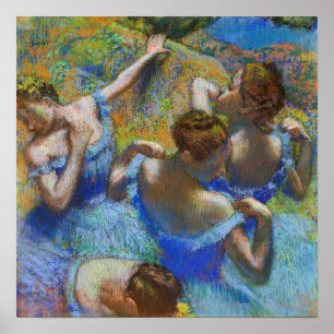 Edgar Degas - Blå dansare Poster