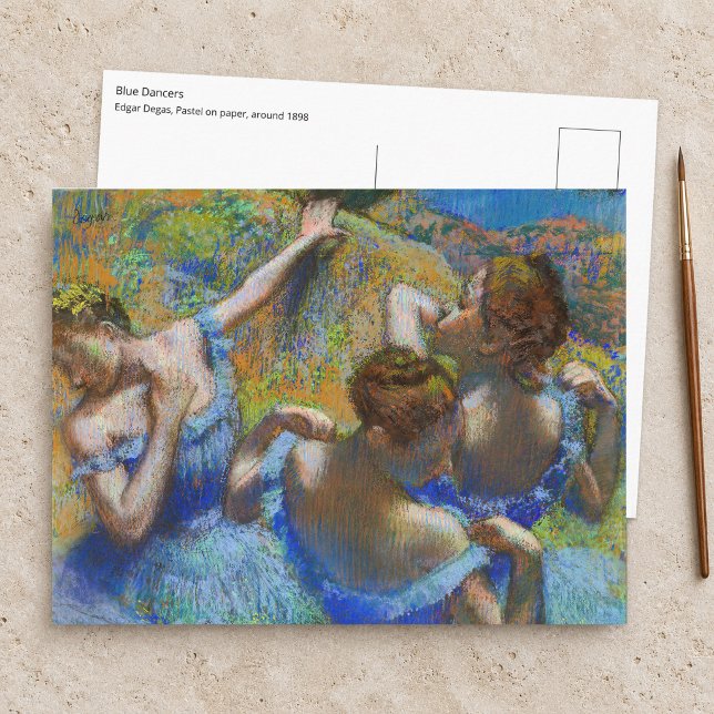 Edgar Degas - Blå dansare Vykort (Skapare uppladdad)