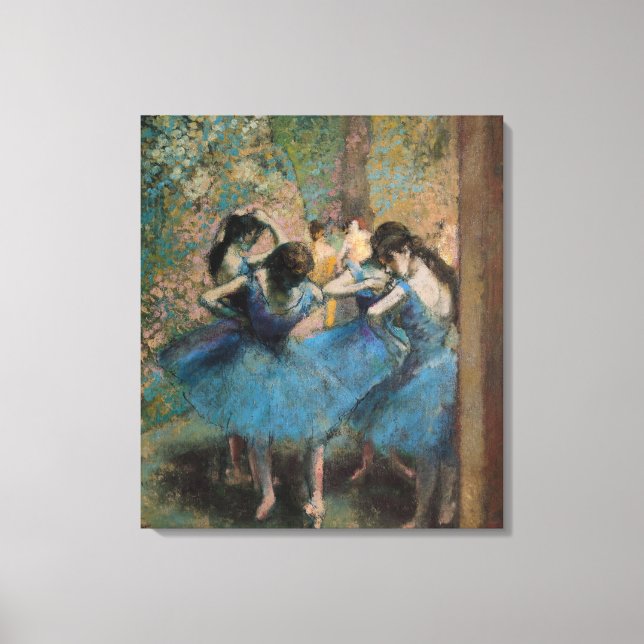 Edgar Degas | Blått dansare, 1890 Canvastryck (Framsida)