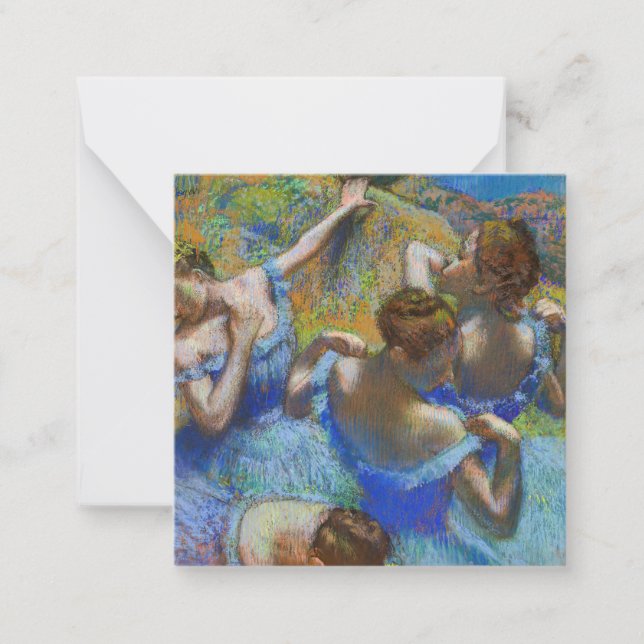 Edgar Degas - Blue Dancers Anteckningskort (Framsida)