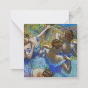 Edgar Degas - Blue Dancers Anteckningskort