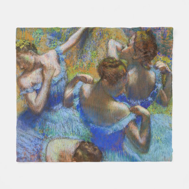 Edgar Degas - Blue Dancers Fleecefilt (Framsidan (Horisontell))