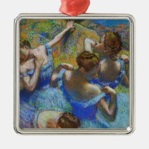Edgar Degas - Blue Dancers Julgransprydnad Metall