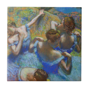 Edgar Degas - Blue Dancers Kakelplatta