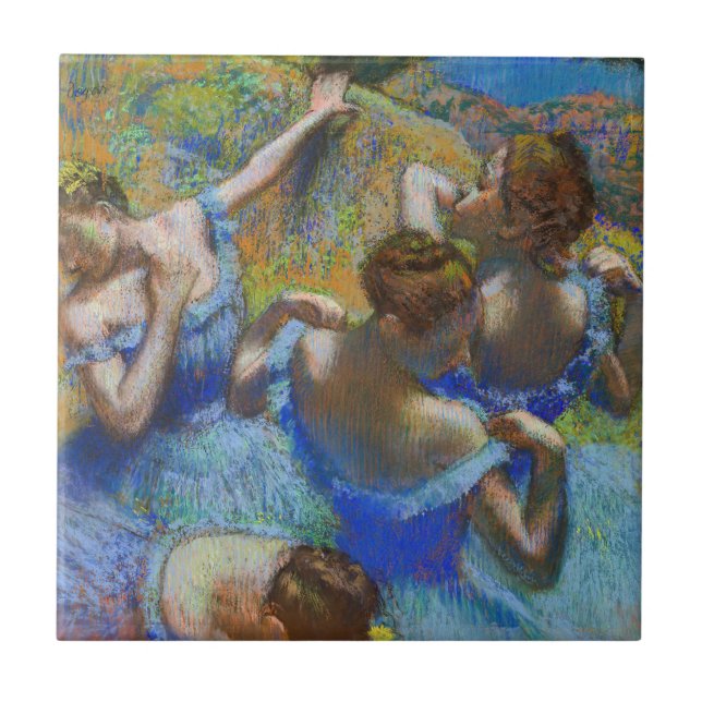 Edgar Degas - Blue Dancers Kakelplatta (Framsidan)