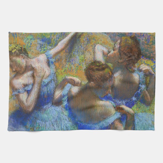 Edgar Degas - Blue Dancers Kökshandduk (Horisontell)