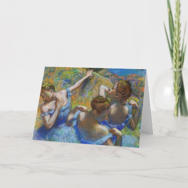 Edgar Degas - Blue Dancers Kort (Framsida)