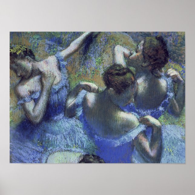 Edgar Degas - Blue Dancers Poster (Framsidan)