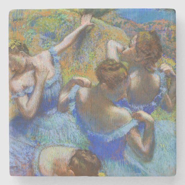 Edgar Degas - Blue Dancers Stenunderlägg (Framsidan)