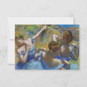 Edgar Degas - Blue Dancers Tack Kort